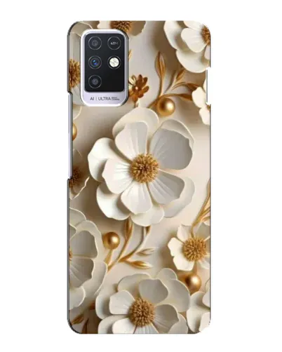 Чохол для Infinix Note 10 з картинкою «Білі паперові квіти»