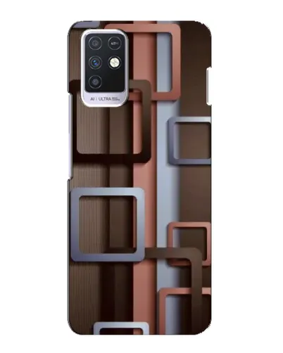 Чехол для Infinix Note 10 с картинкой «Коричневые объемные квадраты» Чехол для Infinix Note 10 с картинкой «Коричневые объемные квадраты»