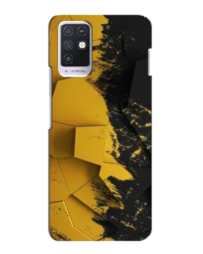 Чехол для Infinix Note 10 с картинкой «Золотые осколки геометрии» Чехол для Infinix Note 10 с картинкой «Золотые осколки геометрии»