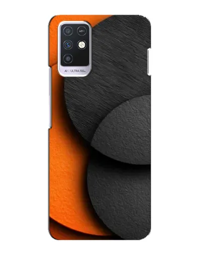 Чехол для Infinix Note 10 с картинкой «Геометрия оранжевых кругов» Чехол для Infinix Note 10 с картинкой «Геометрия оранжевых кругов»