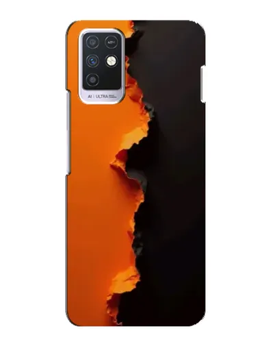 Чехол для Infinix Note 10 с картинкой «Оранжевый разлом» Чехол для Infinix Note 10 с картинкой «Оранжевый разлом»