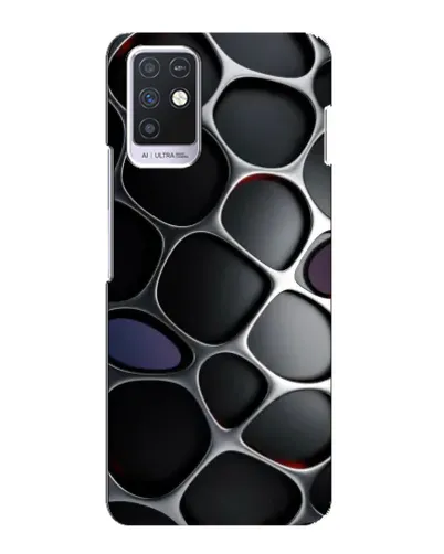 Чехол для Infinix Note 10 с картинкой «Объемная темная решетка» Чехол для Infinix Note 10 с картинкой «Объемная темная решетка»