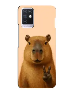 Чохол для Infinix Note 10 з картинкою «Капібара вікторія»