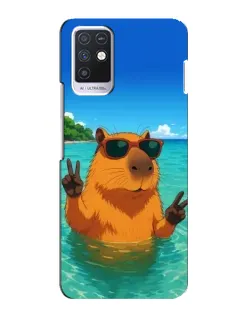 Чохол для Infinix Note 10 з картинкою «Морська капібара»