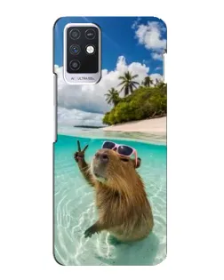 Чохол для Infinix Note 10 з картинкою «Капібара на морі»
