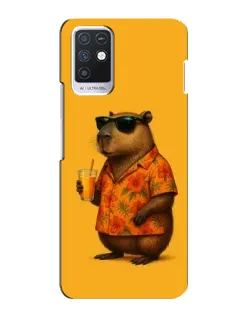 Чохол для Infinix Note 10 з картинкою «Капібара на відпочинку»