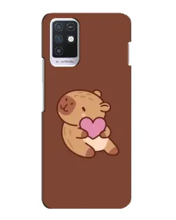 Чохол для Infinix Note 10 з картинкою «Капібара з серцем»
