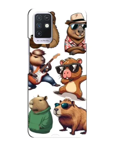 Чохол для Infinix Note 10 з картинкою «Круті капібари музиканти» Чохол для Infinix Note 10 з картинкою «Круті капібари музиканти»