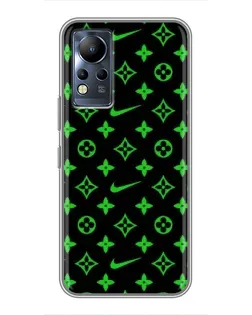 Чехол для Infinix Note 11 Pro с картинкой «Неоновый принт LV»