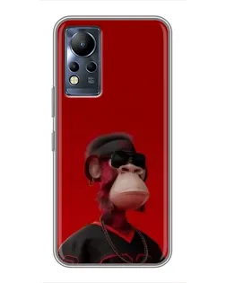 Чохол для Infinix Note 11 Pro з картинкою «Bored Ape в червоному» Чохол для Infinix Note 11 Pro з картинкою «Bored Ape в червоному»