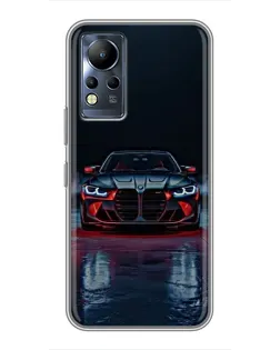 Чехол для Infinix Note 11 Pro с картинкой «BMW на мокрой дороге»