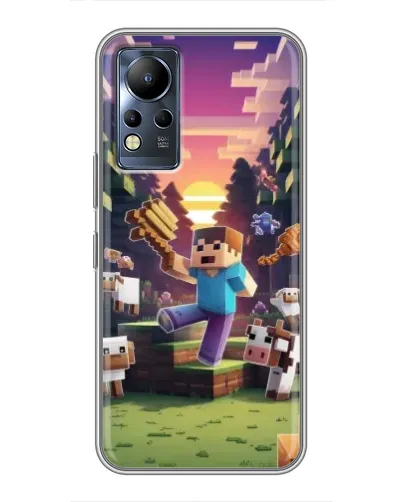 Чехол для Infinix Note 11 Pro с картинкой «Стив на ферме» Чехол для Infinix Note 11 Pro с картинкой «Стив на ферме»
