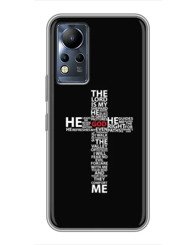 Чехол для Infinix Note 11 Pro с картинкой «Текстовый крест» Чехол для Infinix Note 11 Pro с картинкой «Текстовый крест»