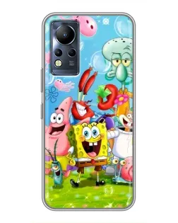 Чехол для Infinix Note 11 Pro с картинкой «Губка Боб и друзья» Чехол для Infinix Note 11 Pro с картинкой «Губка Боб и друзья»