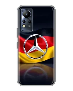 Чехол для Infinix Note 11 Pro с картинкой «Mercedes — флаг Германии»