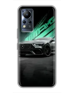 Чехол для Infinix Note 11 Pro с картинкой «Темный Mercedes AMG»
