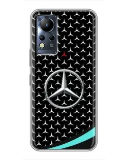 Чехол для Infinix Note 11 Pro с картинкой «Mercedes — бирюзовый акцент»