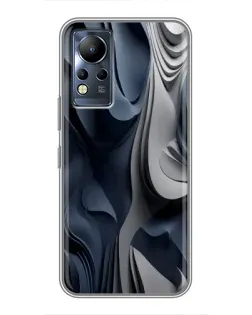 Чехол для Infinix Note 11 Pro с картинкой «Объемные синие складки» Чехол для Infinix Note 11 Pro с картинкой «Объемные синие складки»
