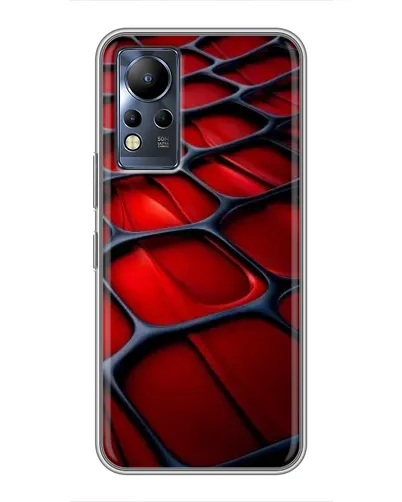 Чехол для Infinix Note 11 Pro с картинкой «Красная глянцевая сетка»
