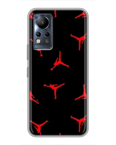 Чехол для Infinix Note 11 с картинкой «Jordan Red Pattern»