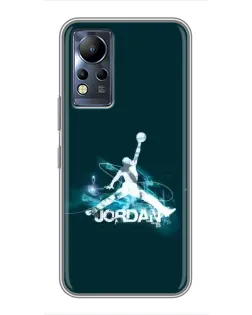 Чохол для Infinix Note 11 з картинкою «Jordan Blue Fire» Чохол для Infinix Note 11 з картинкою «Jordan Blue Fire»