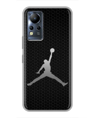 Чехол для Infinix Note 11 с картинкой «Jordan Dark Carbon»