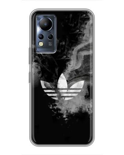 Чехол для Infinix Note 11 с картинкой «Абстрактный дым Adidas»