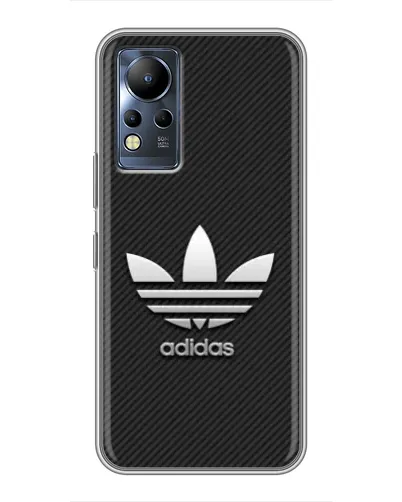 Чехол для Infinix Note 11 с картинкой «Adidas Карбоновая текстура»
