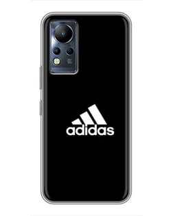 Чехол для Infinix Note 11 с картинкой «Черная классика Adidas»