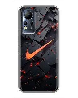 Чохол для Infinix Note 11 з картинкою «Nike — ефект розломів» Чохол для Infinix Note 11 з картинкою «Nike — ефект розломів»