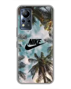 Чохол для Infinix Note 11 з картинкою «Тропічний принт Nike» Чохол для Infinix Note 11 з картинкою «Тропічний принт Nike»