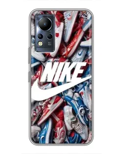 Чохол для Infinix Note 11 з картинкою «Колаж кросівок Найк» Чохол для Infinix Note 11 з картинкою «Колаж кросівок Найк»