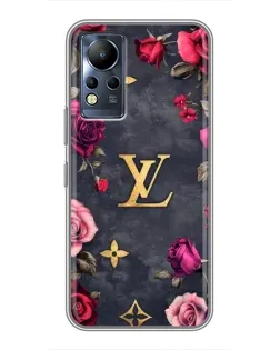 Чохол для Infinix Note 11 з картинкою «Квітковий Louis Vuitton»