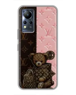 Чохол для Infinix Note 11 з картинкою «Ведмедик у стилі LV»