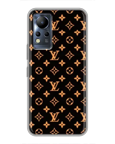Чохол для Infinix Note 11 з картинкою «Золота монограма LV»