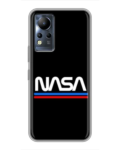 Чехол для Infinix Note 11 с картинкой «NASA — классика Red Blue»
