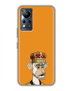 Чохол для Infinix Note 11 з картинкою «Золота мавпа Bored Ape»