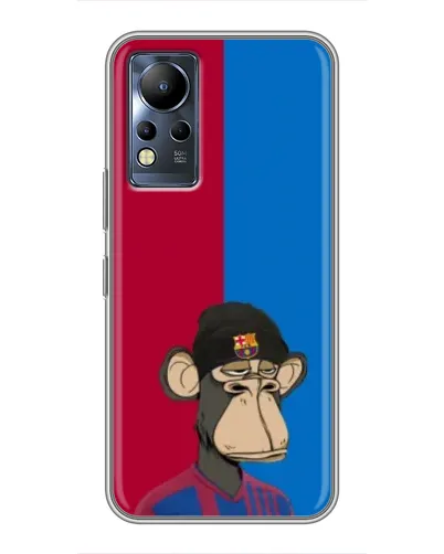 Чехол для Infinix Note 11 с картинкой «Bored Ape — фанат Барсы»