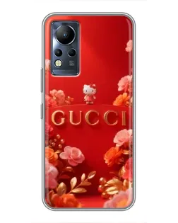Чехол для Infinix Note 11 с картинкой «Gucci — золотой сад»