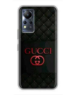 Чехол для Infinix Note 11 с картинкой «Gucci — стеганый черный»
