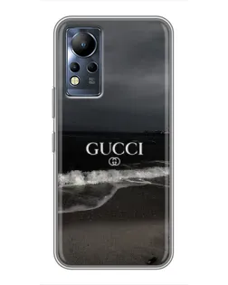 Чехол для Infinix Note 11 с картинкой «Gucci — морской прибой»