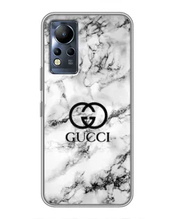 Чехол для Infinix Note 11 с картинкой «Gucci — мраморный шик»
