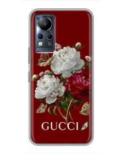 Чехол для Infinix Note 11 с картинкой «Gucci —  сад»