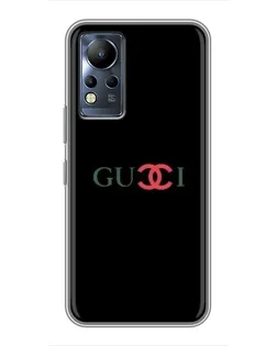 Чехол для Infinix Note 11 с картинкой «Gucci — красный градиент»