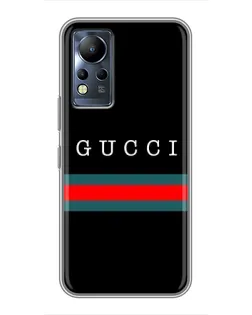 Чехол для Infinix Note 11 с картинкой «Gucci — красный пояс»