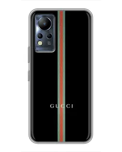 Чехол для Infinix Note 11 с картинкой «Gucci — строгая линия»