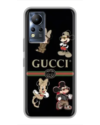 Чехол для Infinix Note 11 с картинкой «Gucci — герои Disney и монограмма» Чехол для Infinix Note 11 с картинкой «Gucci — герои Disney и монограмма»