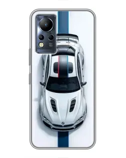 Чехол для Infinix Note 11 с картинкой «Вид сверху — BMW M»
