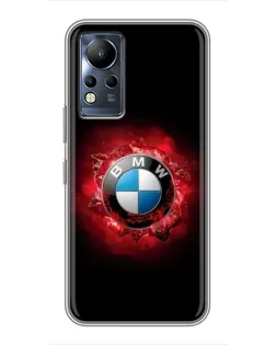 Чехол для Infinix Note 11 с картинкой «Логотип BMW — вспышка»