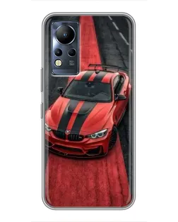 Чехол для Infinix Note 11 с картинкой «BMW на красной дорожке»